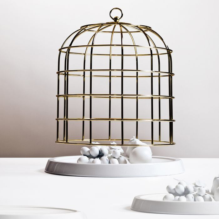Twitable Gold Metal Birdcage