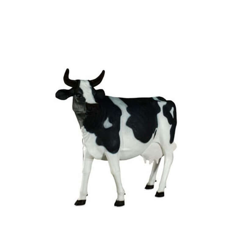 Life Size Cow Black and White