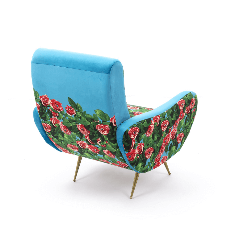 Seletti Toiletpaper Roses Armchair