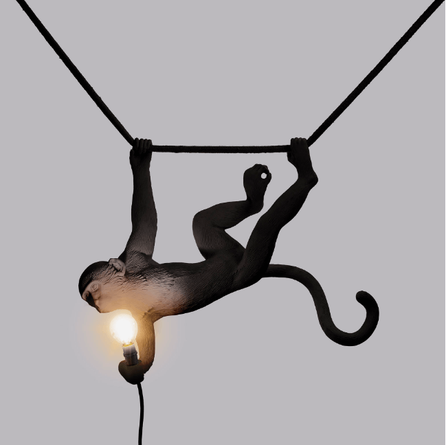 Monkey Lamp Swing Black