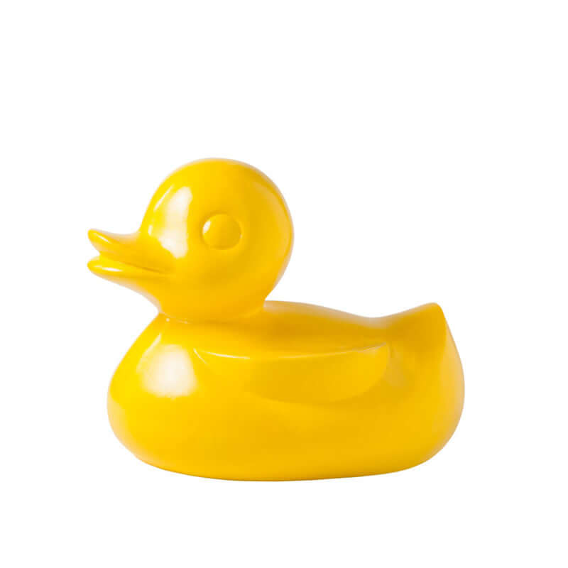 Large Yellow Fiberglass Duck Sculpture – Luxury Modern Outdoor Art Statue