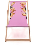 Seletti lipstick-motif deck chair