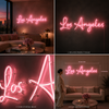 Authentic real glass Los Angeles neon sign handcrafted in USA