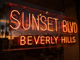 Luxury Sunset Blvd Beverly Hills Neon Sign – Real Glass Neon Wall Art | Duroque