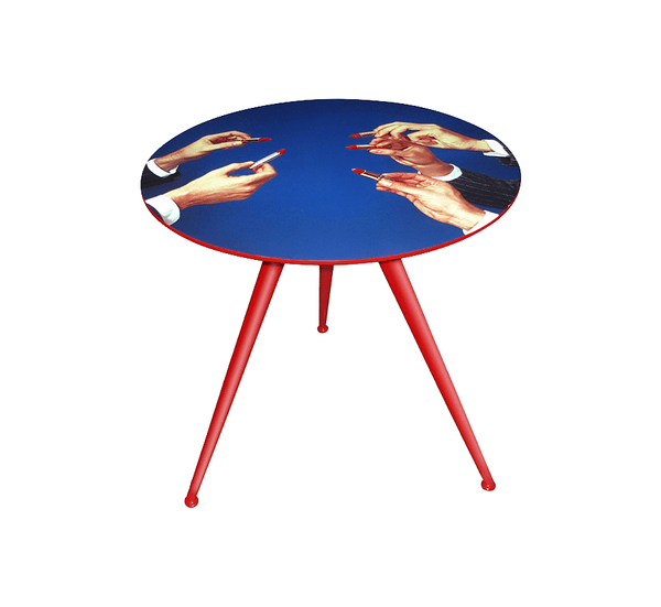 Seletti Toilet Paper Big Lipsticks Table