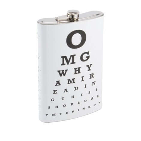 XXL Drinking Flask (Eye Chart)