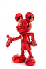 welcome mickey sculpture red chrome