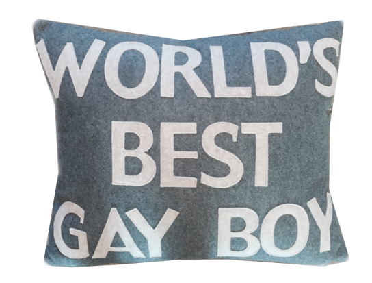 World's Best Gay Boy Custom Pillow