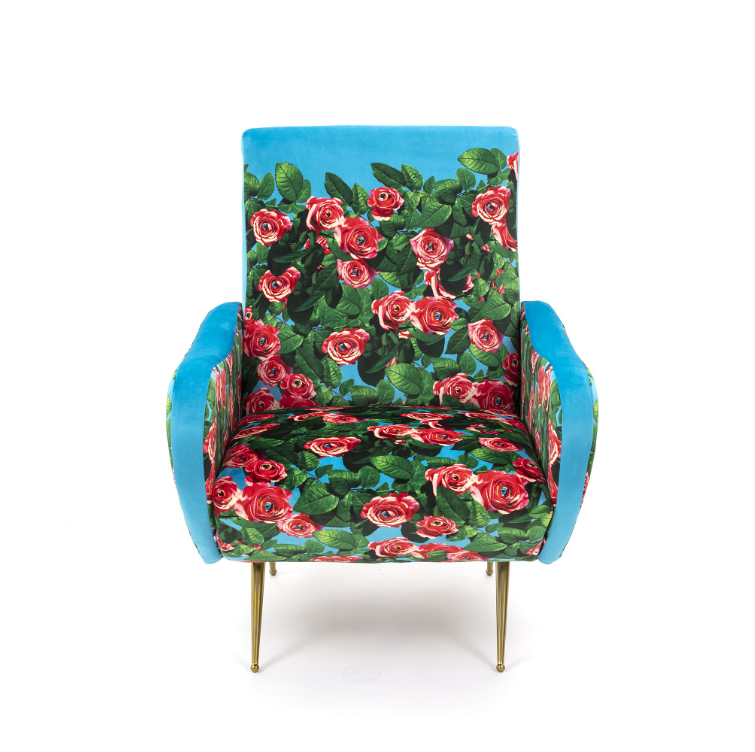 Seletti Toiletpaper Roses Armchair