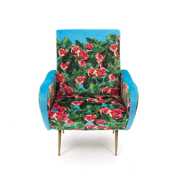 Seletti Toiletpaper Roses Armchair