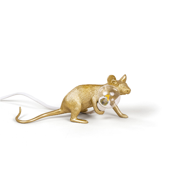 Gold Mouse Lamp Lop