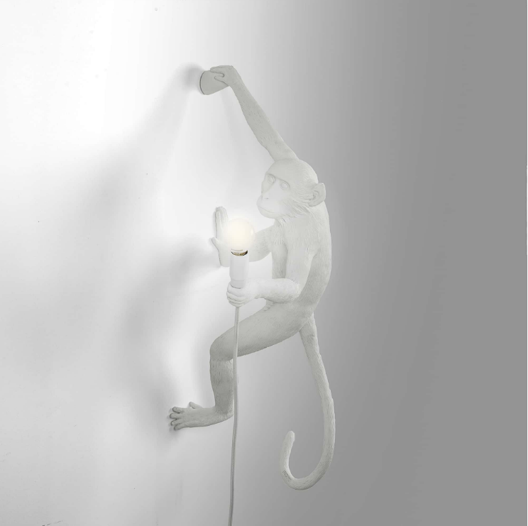 Wall Hanging Monkey Lamp Right Version
