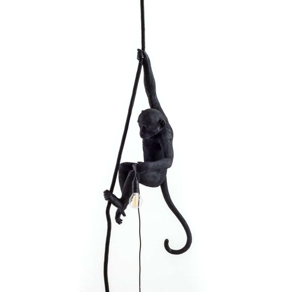 Ceiling Monkey Lamp Black