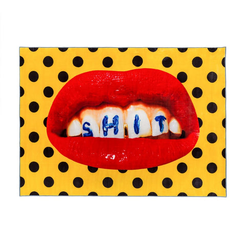 Seletti Toiletpaper Round Rug  Lipsticks