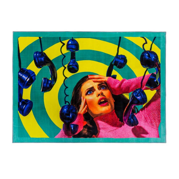 Seletti Toiletpaper Rectangular Rug  Phone