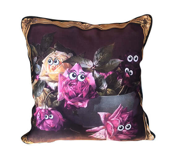 Eye Heart Flowers Pillow