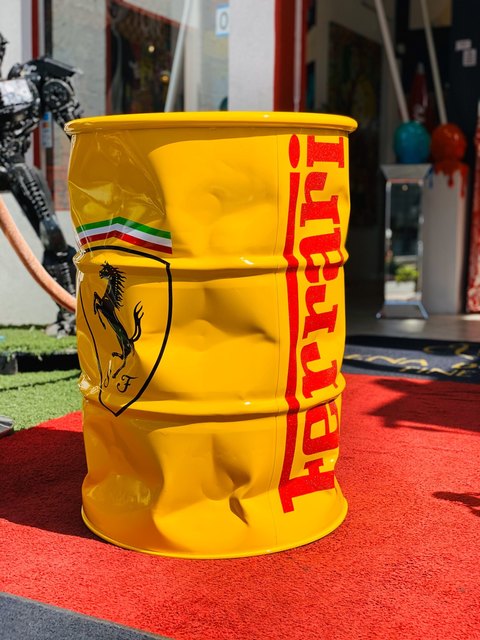 Yellow Ferrari Barrel, 2020