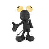 black and gold mickey sculpture