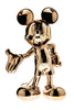 welcome mickey sculpture gold chrome